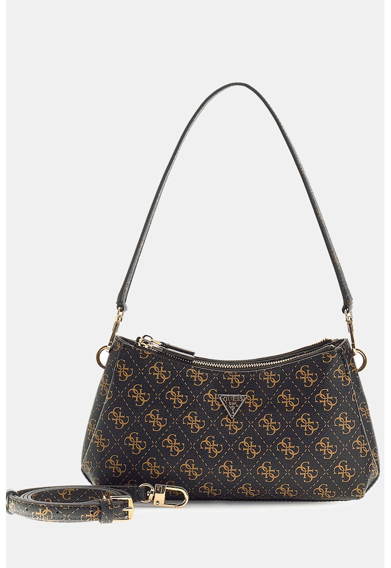 Geanta de umar cu model logo Noelle - Maro inchis