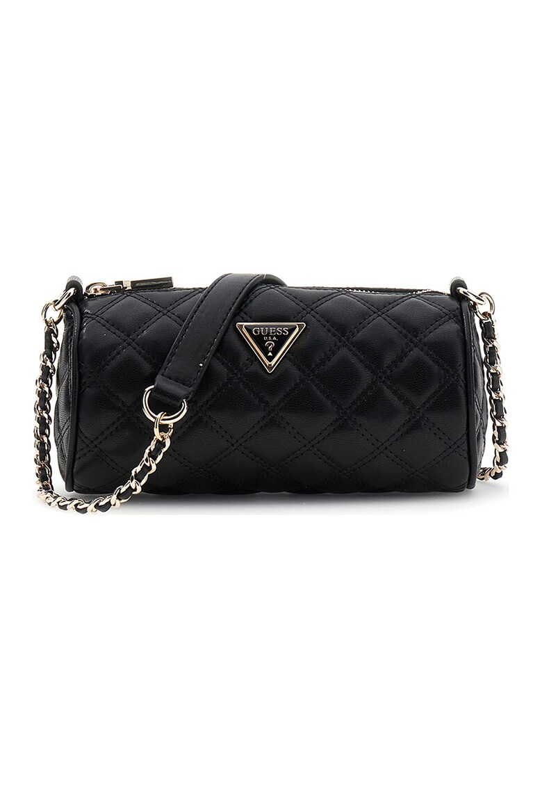 Geanta baguette matlasata Giully - Negru