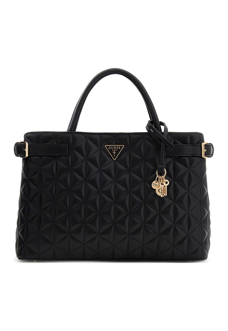 Geanta tote matlasata Paisleigh - Negru