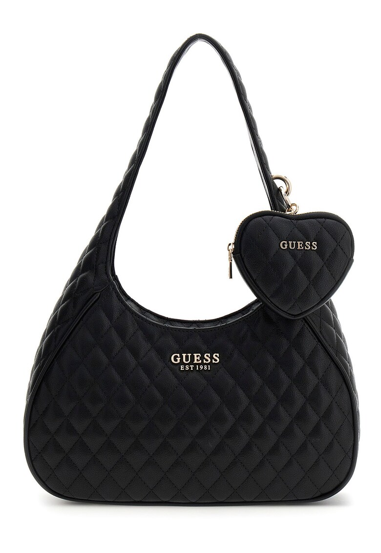 Geanta de umar cu aspect matlasat Atabey - Negru