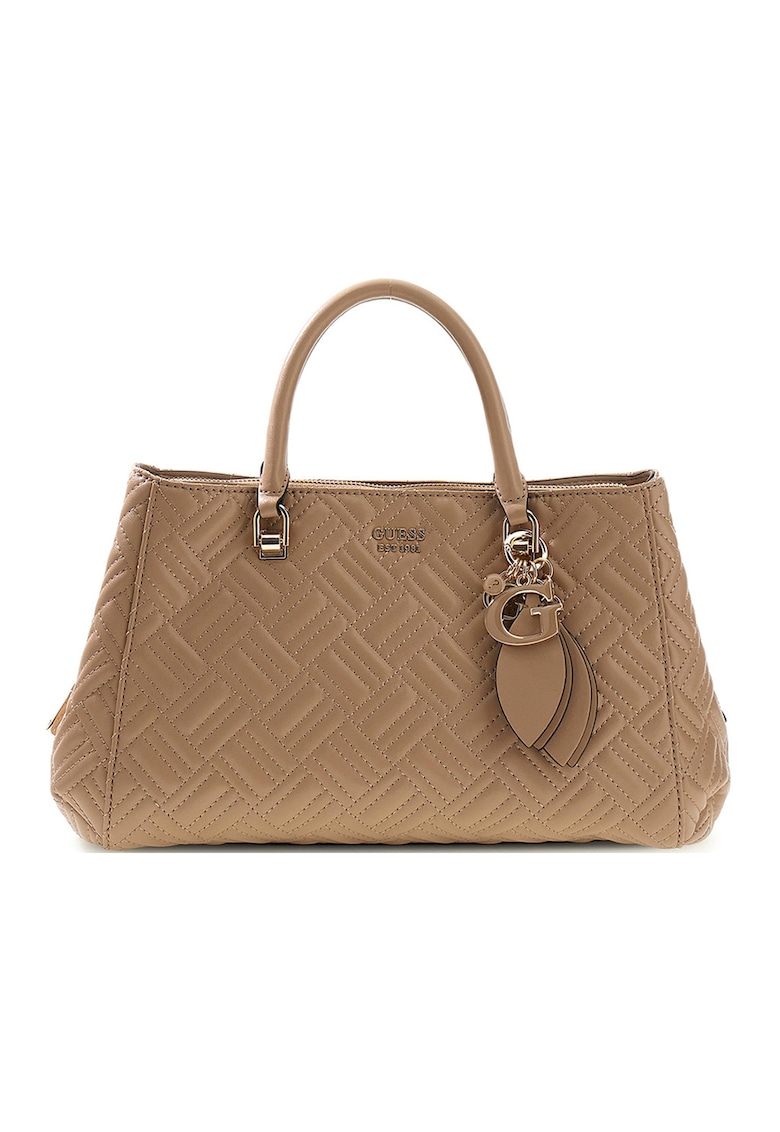 Geanta de umar cu aspect matlasat Sally - Bej inchis