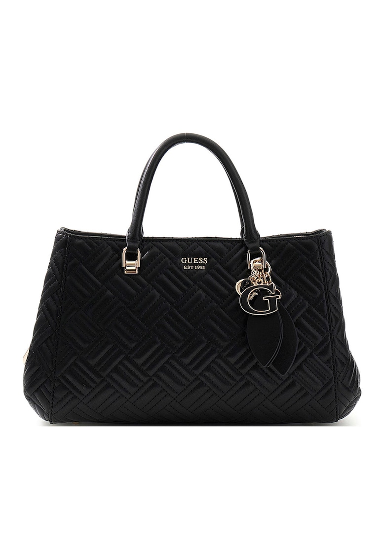 Geanta de umar cu aspect matlasat Sally - Negru