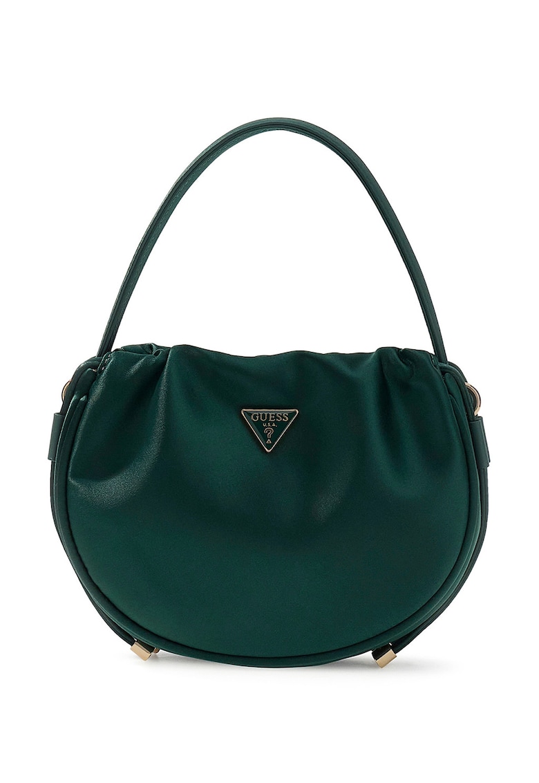 Geanta crossbody de satin Elsie - Verde englez