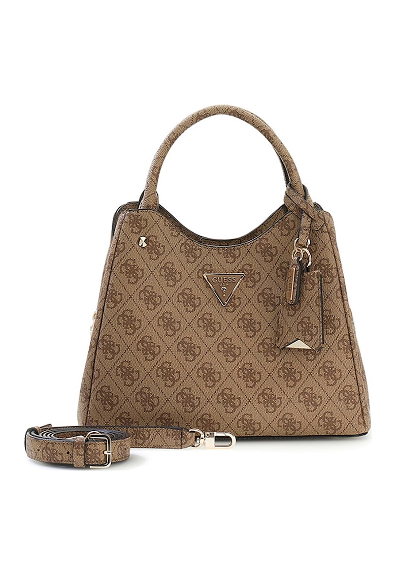 Geanta de umar cu model monograma Meridian II - Caramel