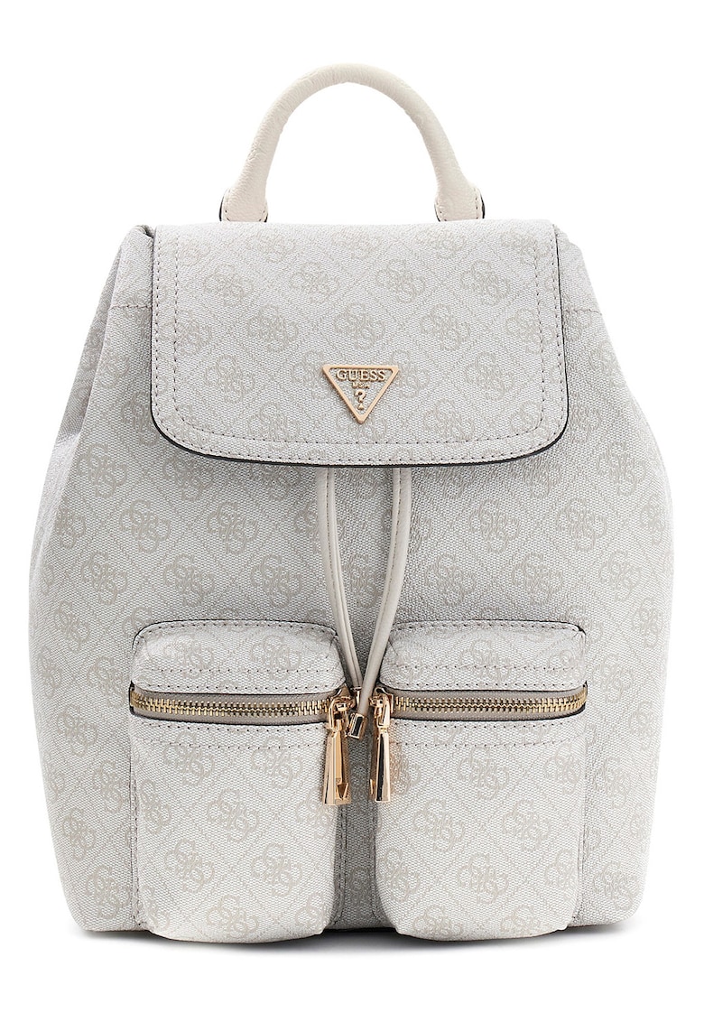 Rucsac cu model monograma Manhattan II - Gri deschis