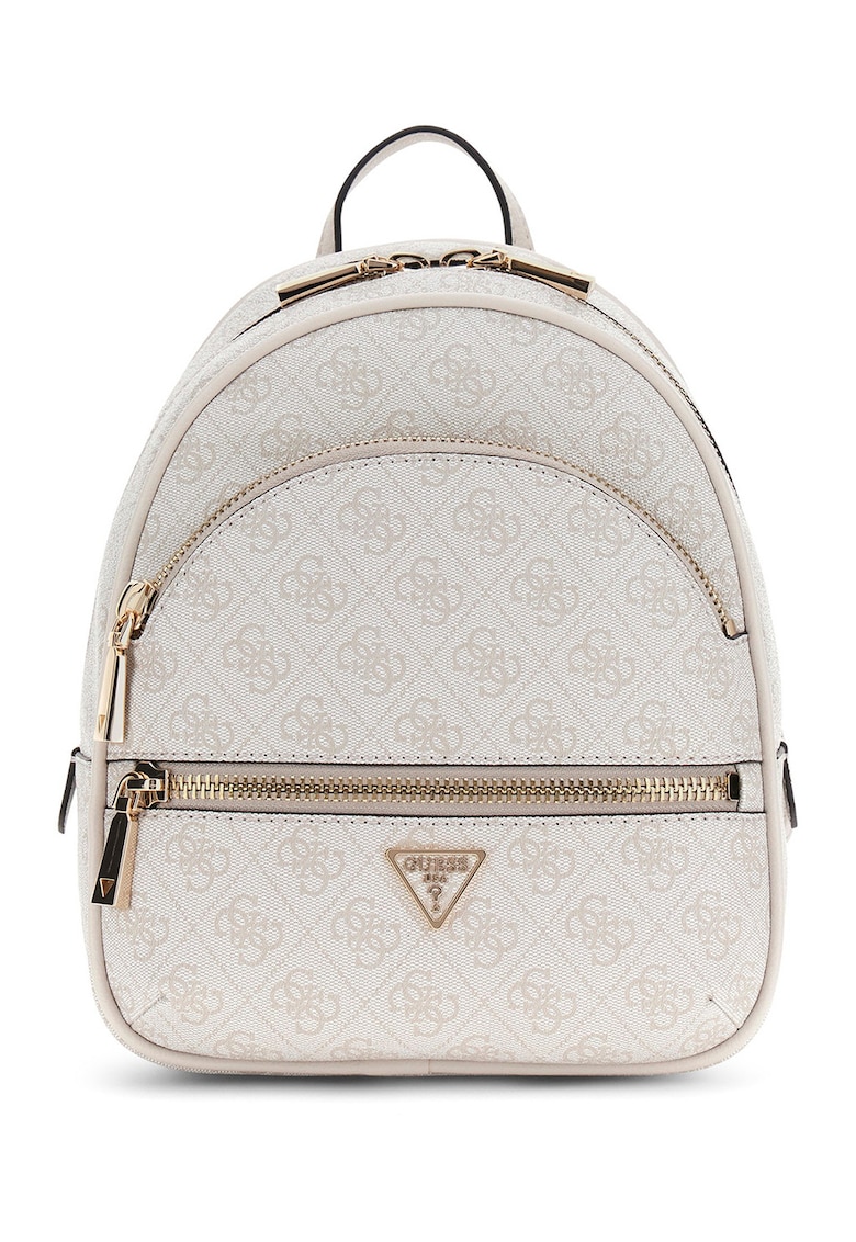 Rucsac mic cu model monograma Manhattan II - Gri deschis