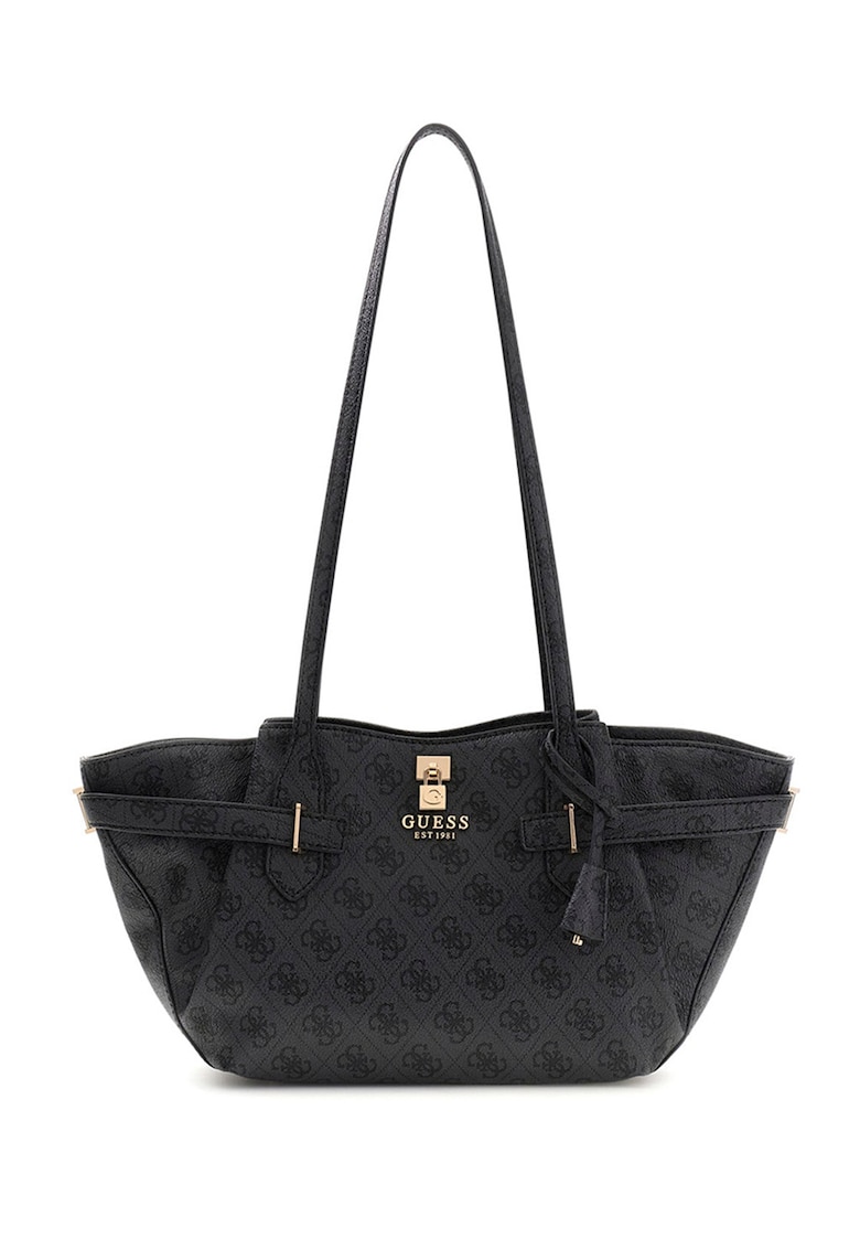 Geanta de umar cu model monograma Yesba - Gri antracit