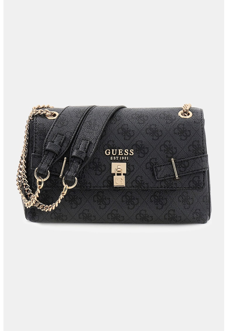 Geanta crossbody cu lant Yesba - Negru/Gri antracit
