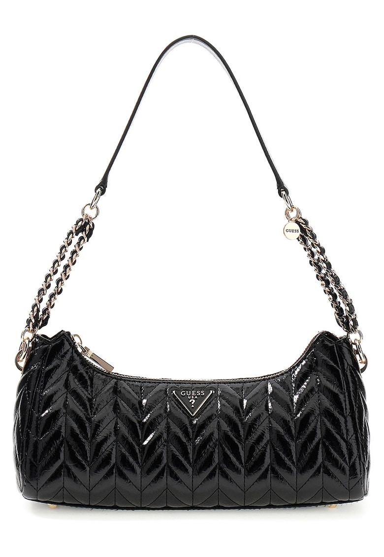 Geanta de umar cu aspect texturat Cheryl - Negru