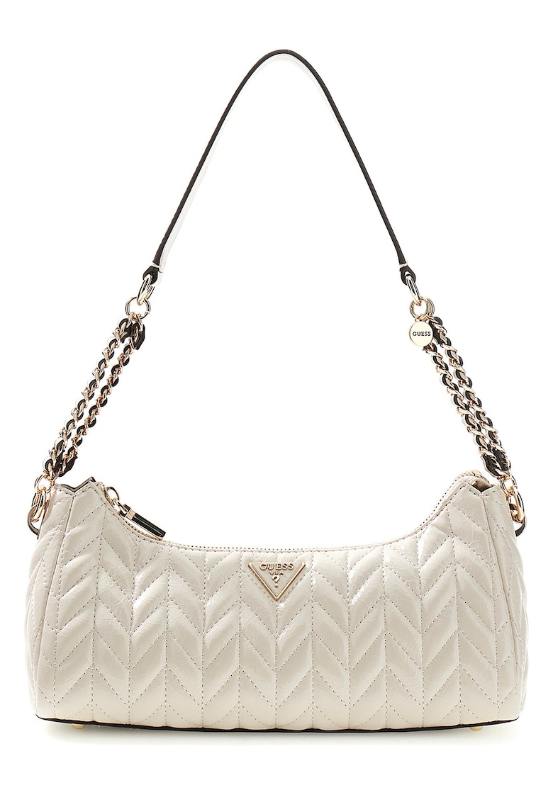 Geanta de umar cu aspect texturat Cheryl - Alb fildes