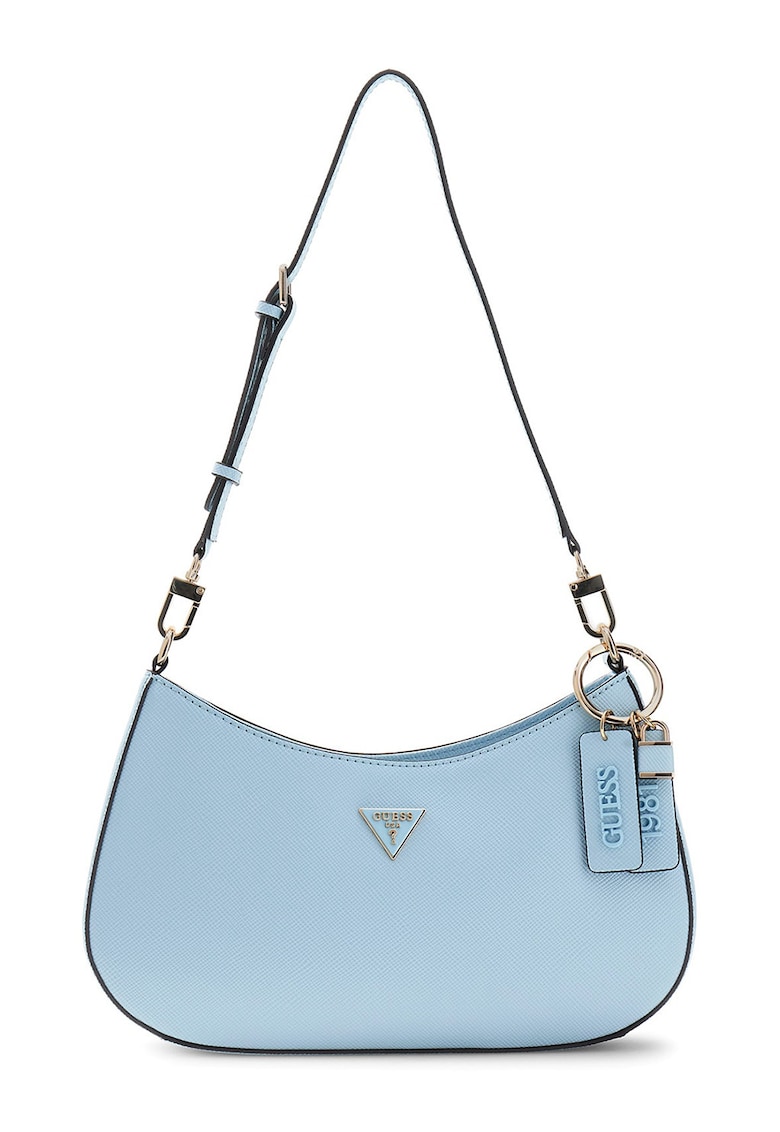 Geanta din piele ecologica cu bareta de umar Noelle II - Albastru deschis