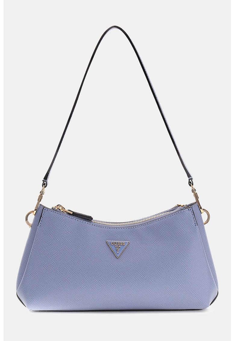 Geanta de umar cu logo metalic Noelle - Albastru azur