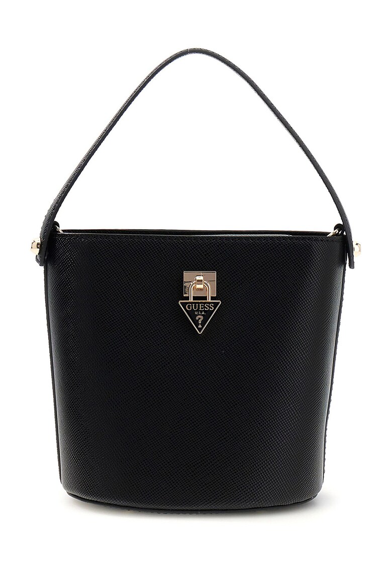 Geanta din piele ecologica cu bareta detasabila de umar Patsie - Negru