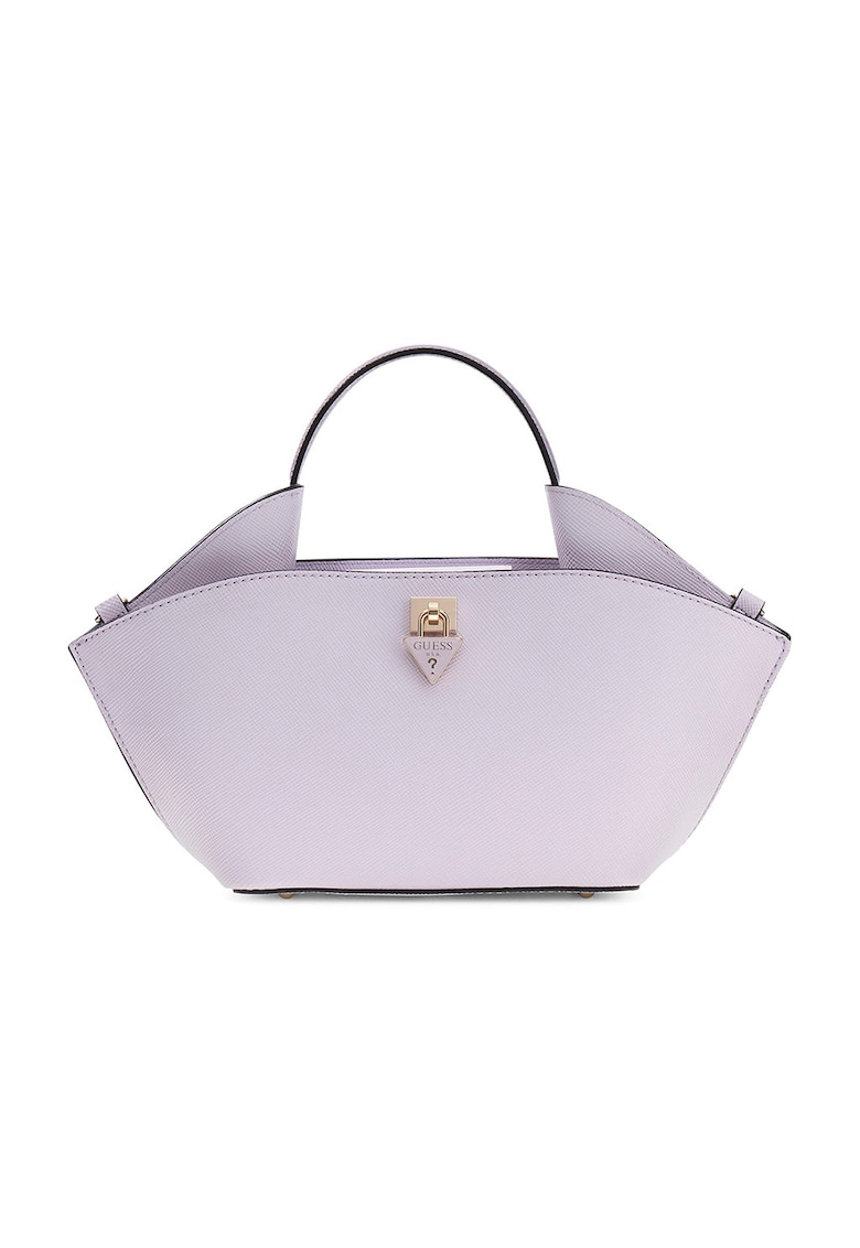 Geanta mini de mana cu buzunar exterior cu fermoar Patsie - Lila