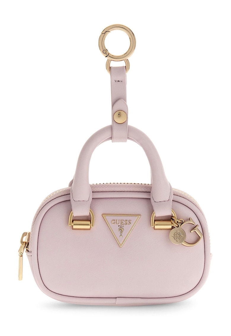 Breloc cu etui cu fermoar - Roz pal