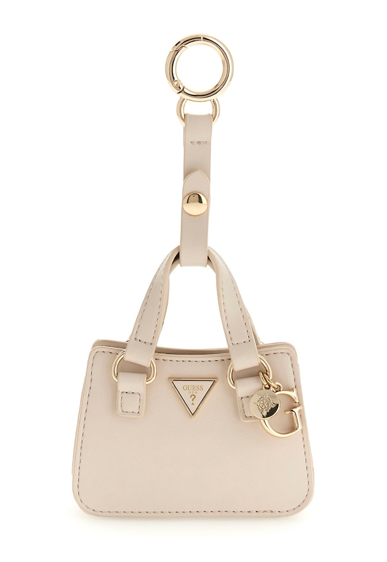 Breloc cu etui mic - Maro taupe deschis