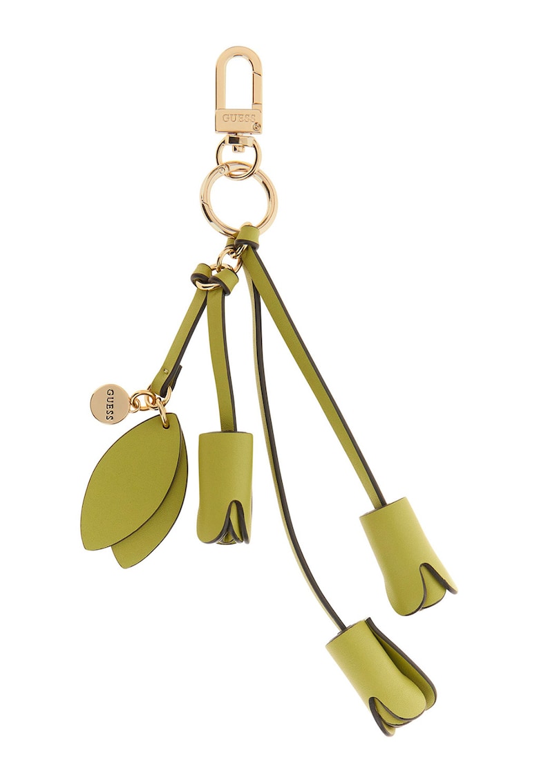 Breloc cu insertii din piele ecologica Ofelia - Verde fistic
