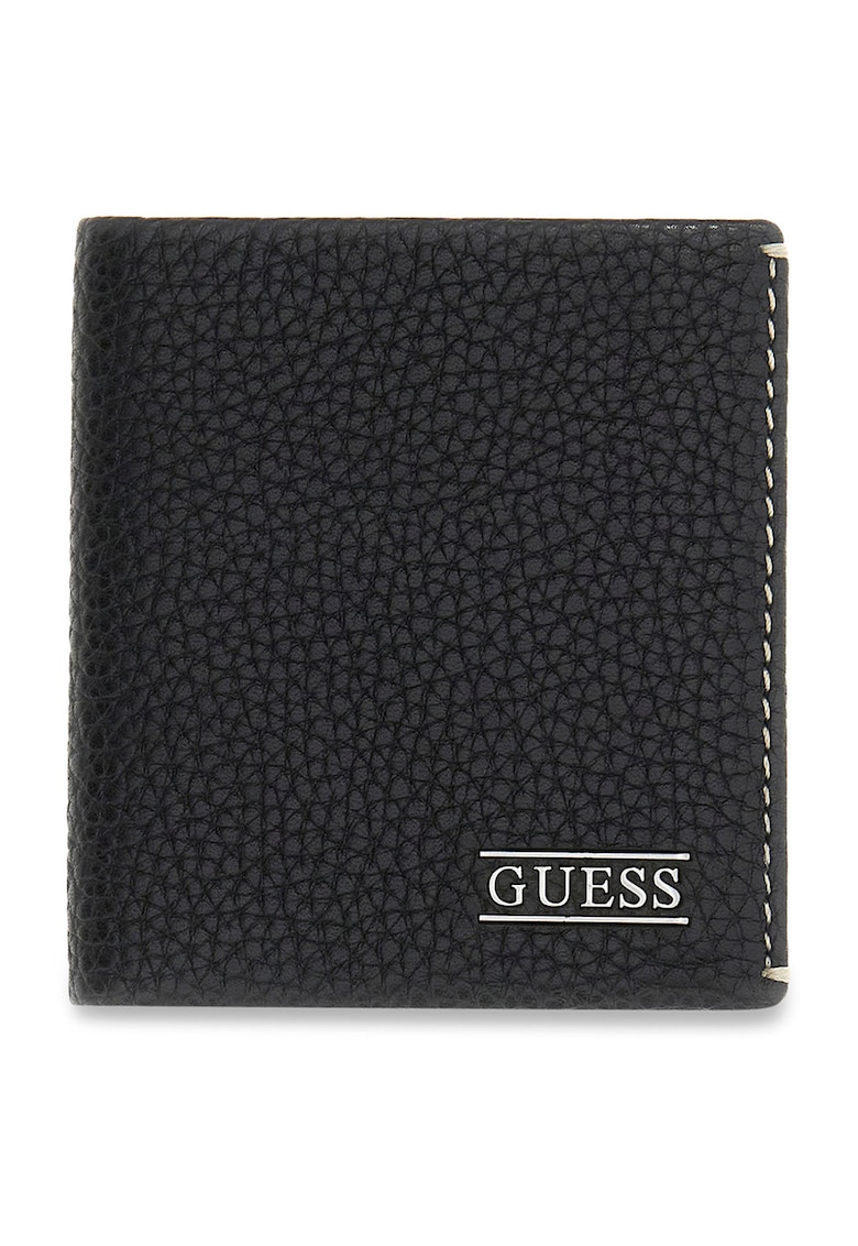 Portofel din piele Boston Tumble - Negru
