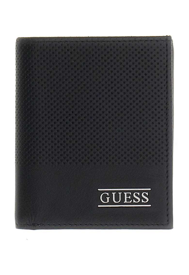 Portofel pliabil cu detaliu logo Boston - Negru