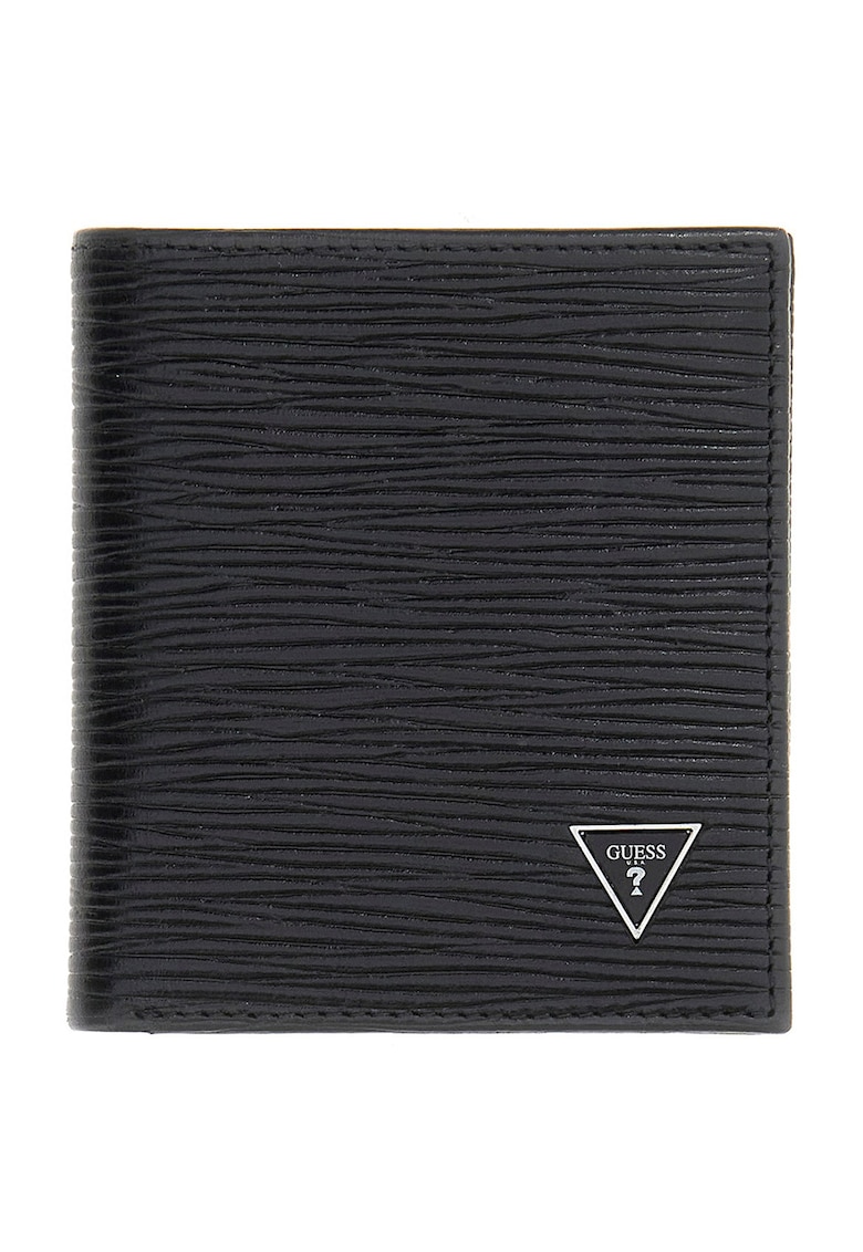 Portofel pliabil texturat Milano - Negru