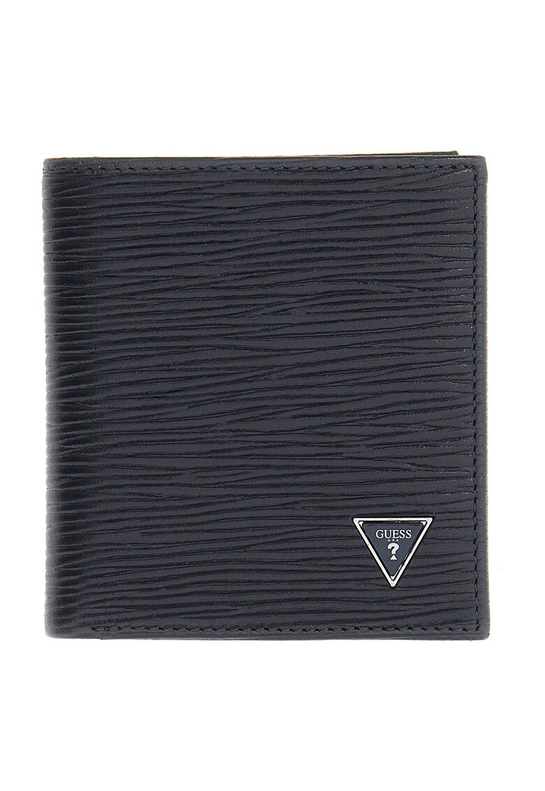 Portofel pliabil texturat Milano - Gri antracit