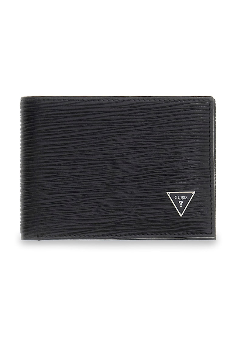 Portcart din piele Milano - Negru