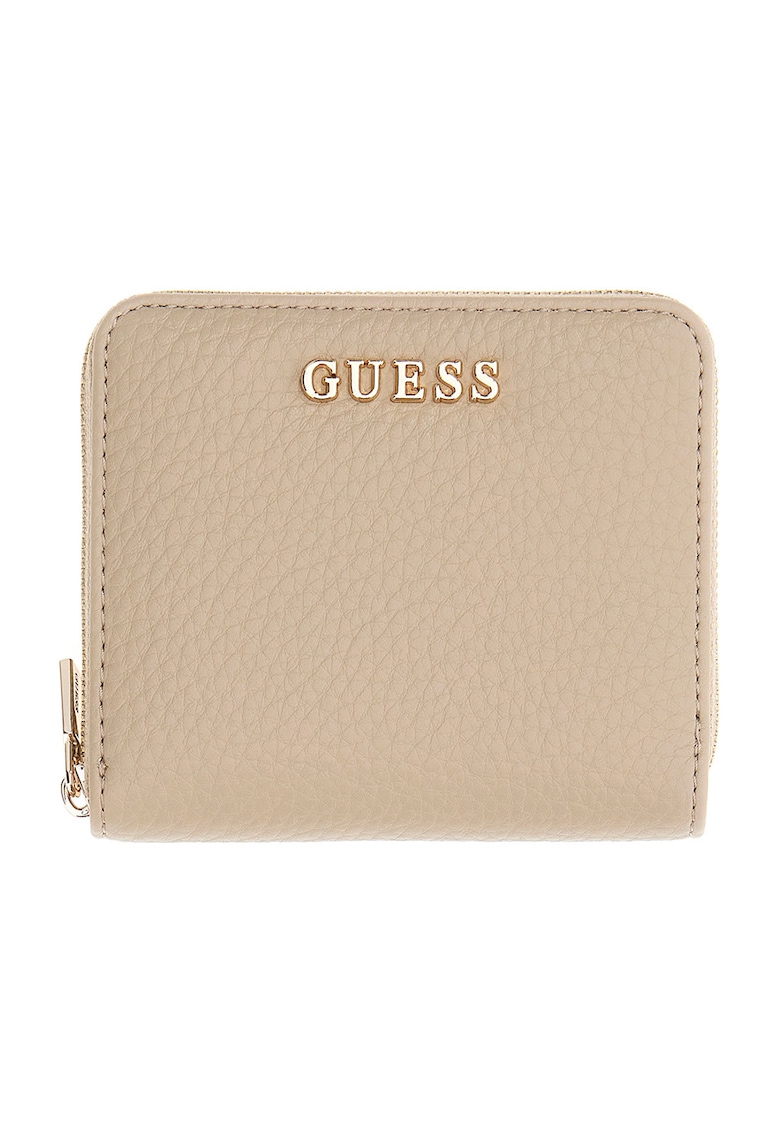 Portofel cu logo metalic Jessa - Bej deschis