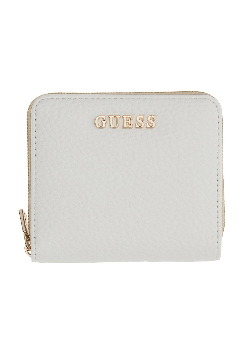 Portofel cu logo metalic Jessa - Alb