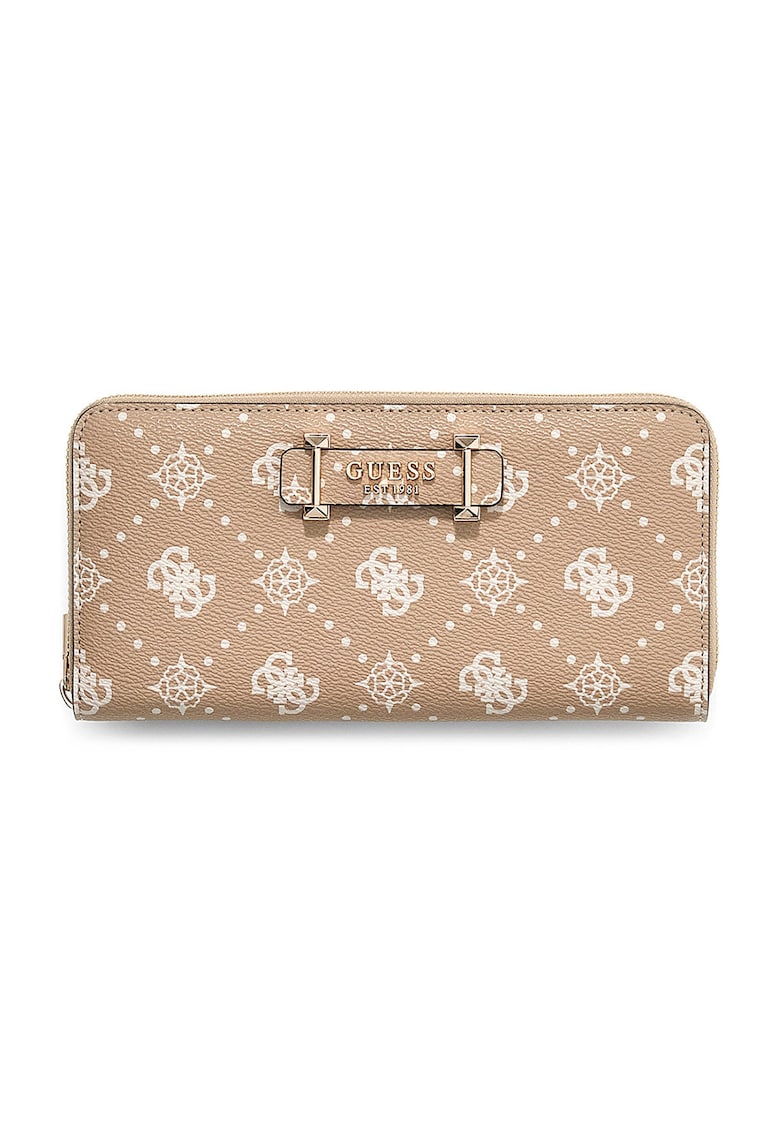 Portofel dreptunghiular cu bareta separatoare Carrie - Maro deschis