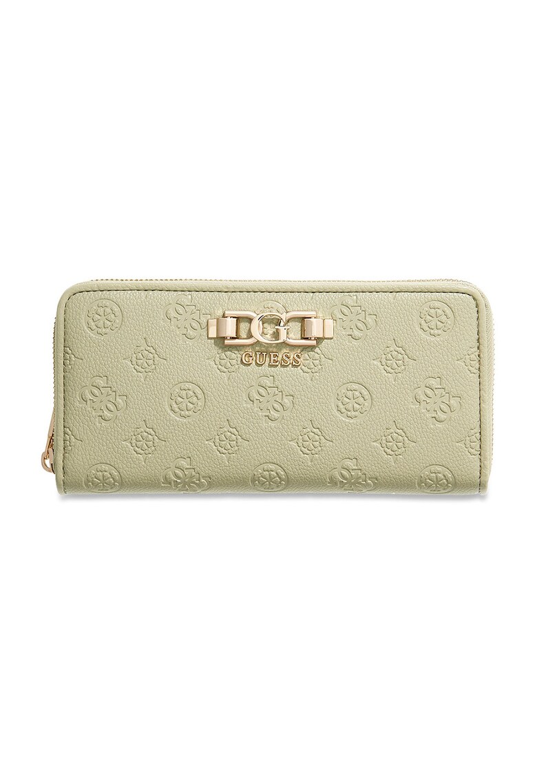 Portofel de piele ecologica cu bareta pentru incheietura Anise - Verde pal