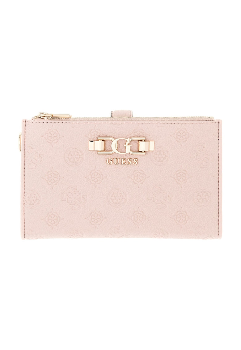 Portofel de piele ecologica cu bareta pentru incheietura Anise - Roz deschis