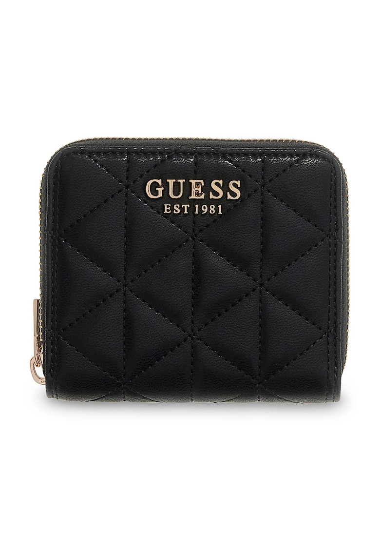 Portofel matlasat de piele ecologica Paisleigh - Negru