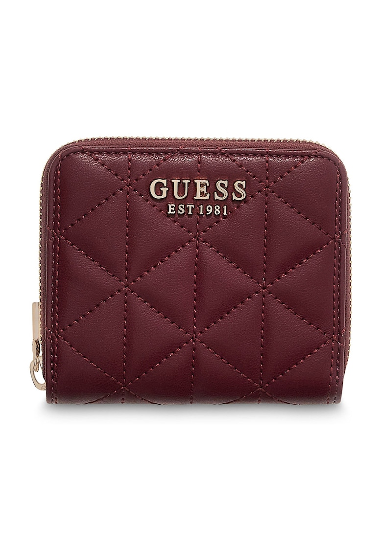 Portofel matlasat de piele ecologica Paisleigh - Visiniu