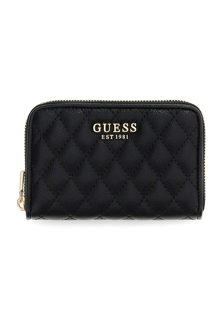 Portofel matlasat cu fermoar Atabey - Negru