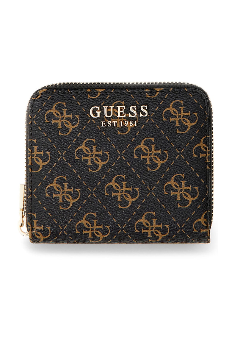 Portofel cu fermoar Laurel - Negru/Maro