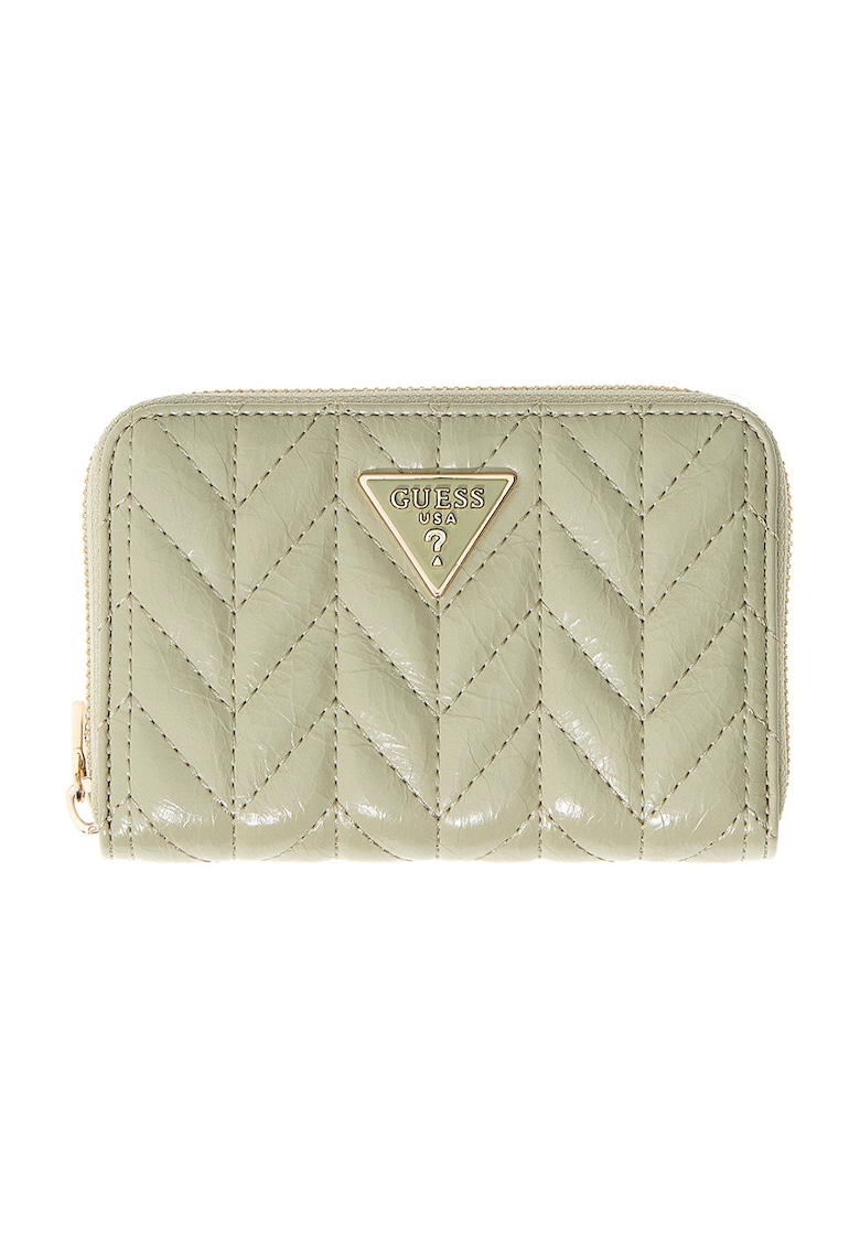 Portofel cu logo Cheryl - Verde pal