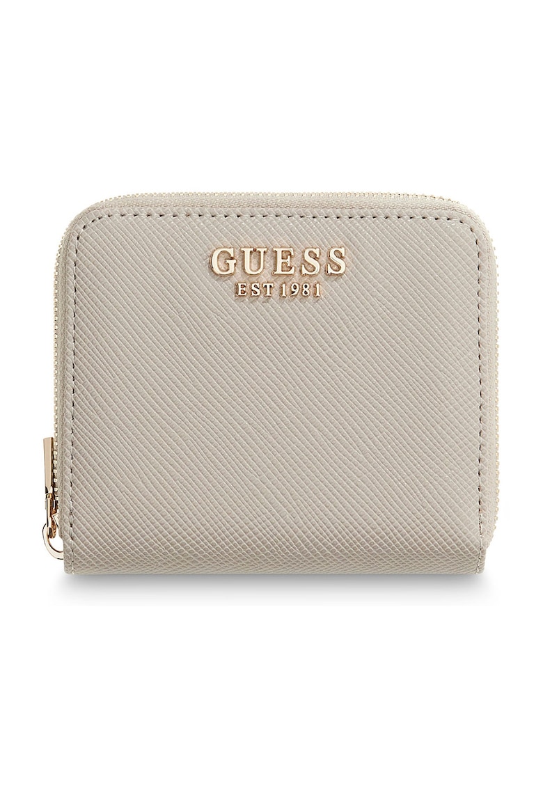 Portofel din piele ecologica cu fermoar Laurel - Maro taupe deschis