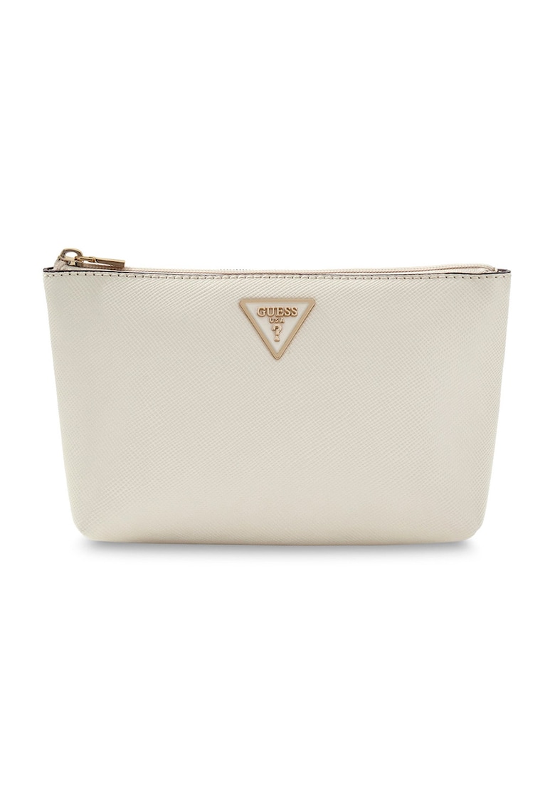 Etui de piele ecologica cu bareta detasabila de incheietura Laurel II - Alb fildes