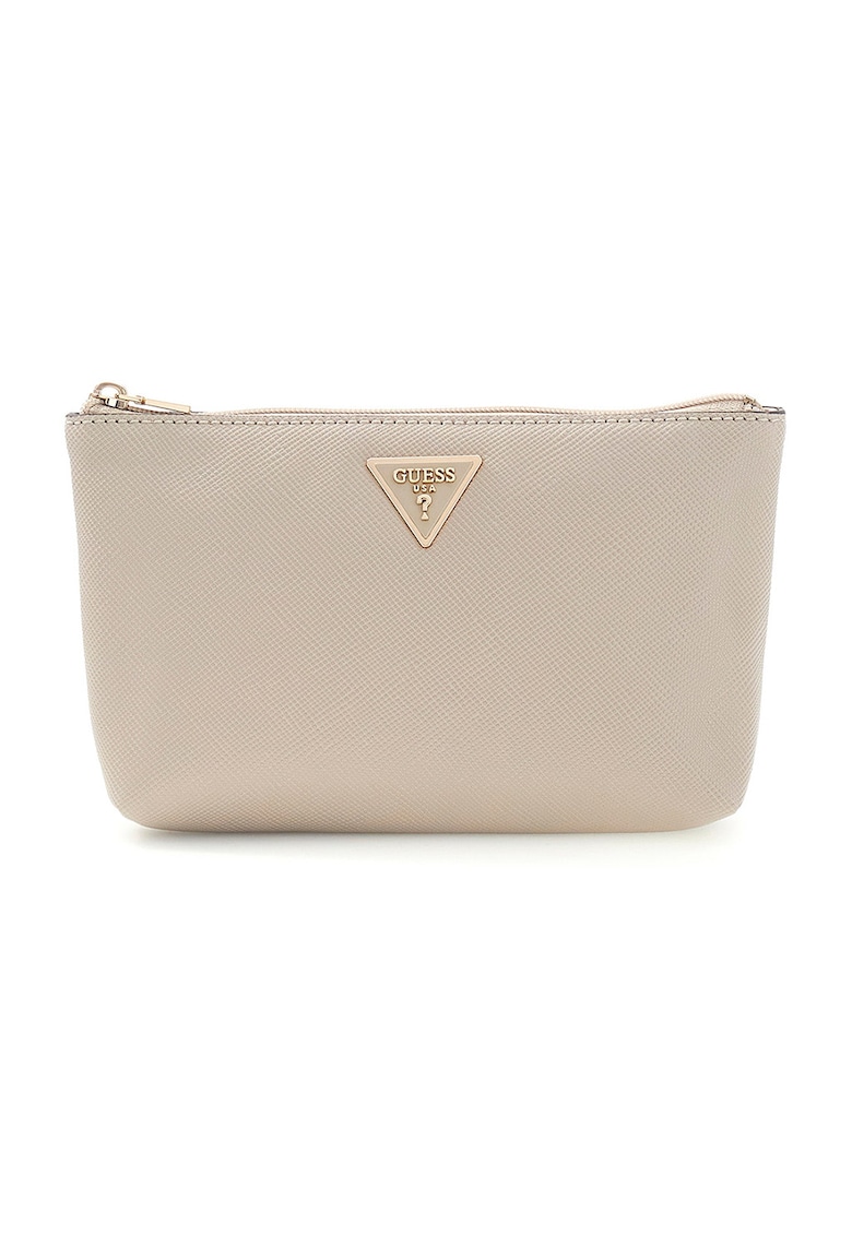 Etui de piele ecologica cu bareta detasabila de incheietura Laurel II - Maro taupe deschis