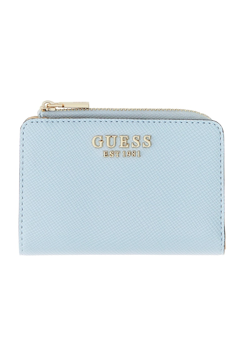 Portofel pliabil mic din piele ecologica Laurel - Albastru azur