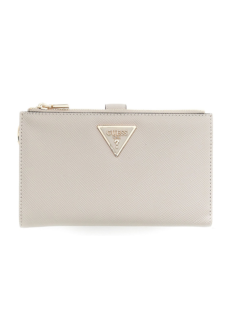 Portofel din piele ecologica cu bareta pentru incheietura Laurel II - Maro taupe deschis