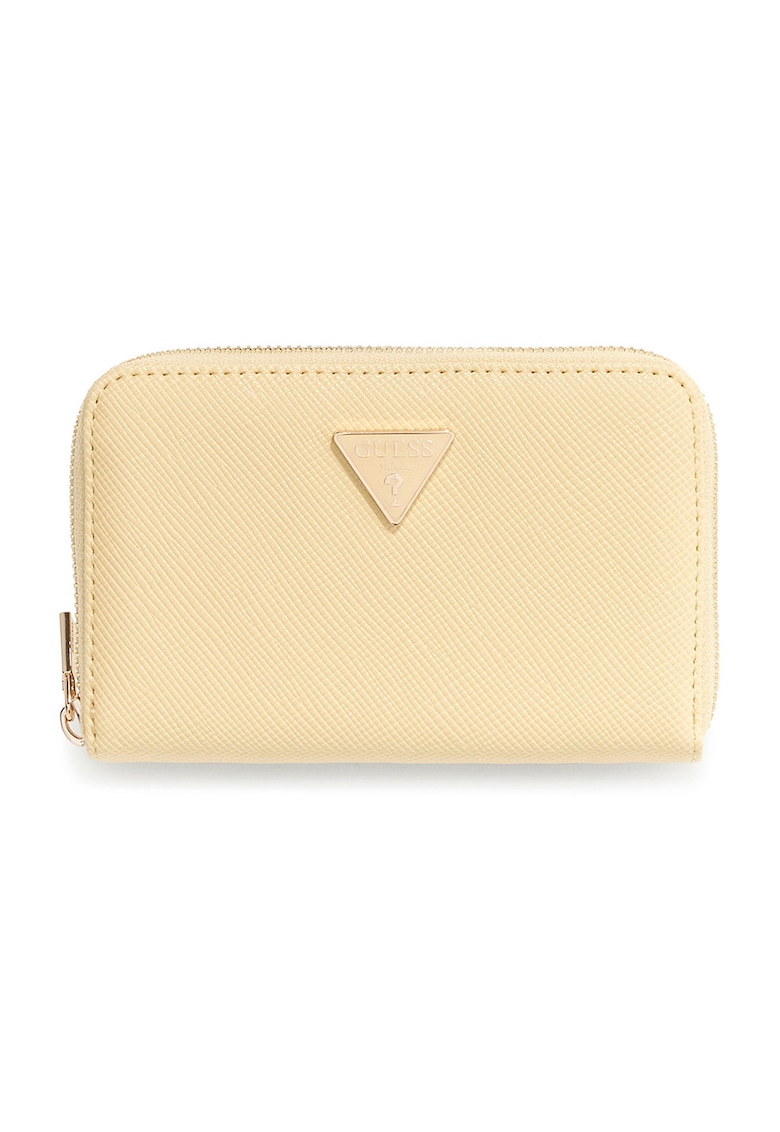 Portofel de piele ecologica cu logo Serenova - Galben pal