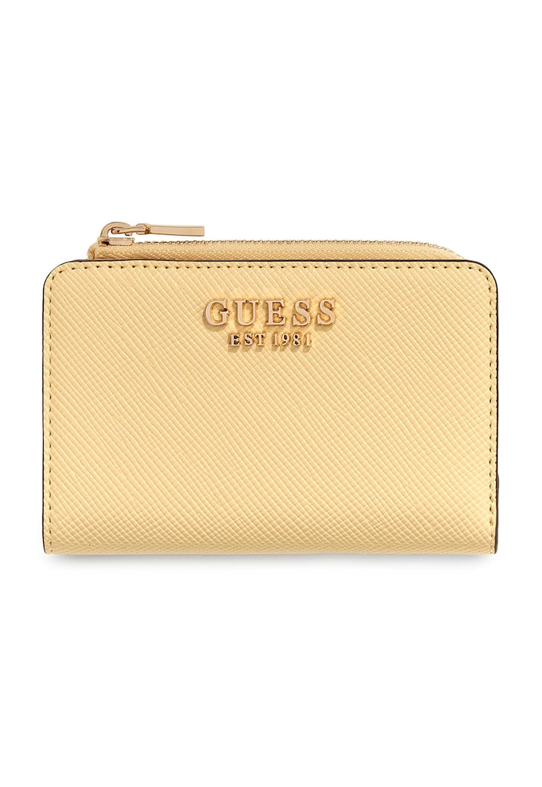 Portofel pliabil de piele ecologica cu logo Serenova - Galben deschis