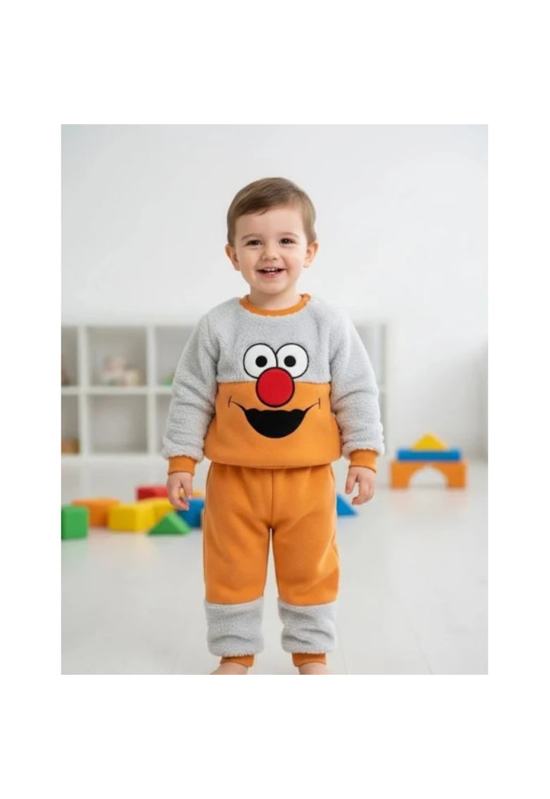 Set bluzita si pantaloni gules - galben