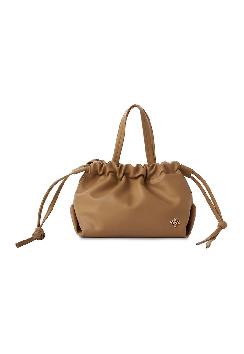 Geanta crossbody din piele ecologica - Maro camel
