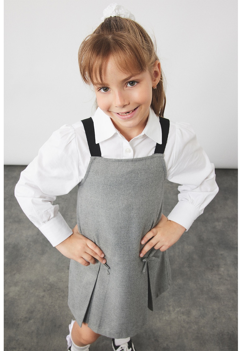 Camasa din bumbac cu guler clasic - Alb