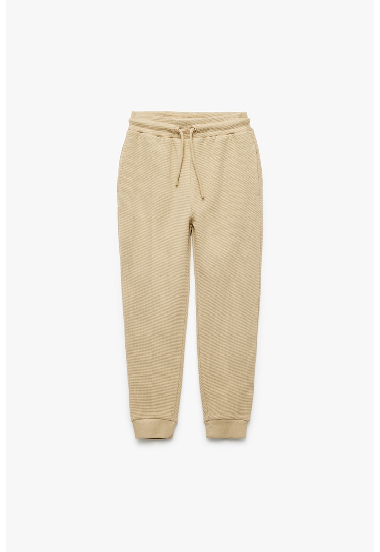 Pantaloni de trening cu snur de ajustare - Bej deschis