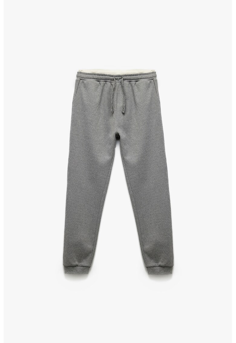 Pantaloni de trening cu snururi - Gri