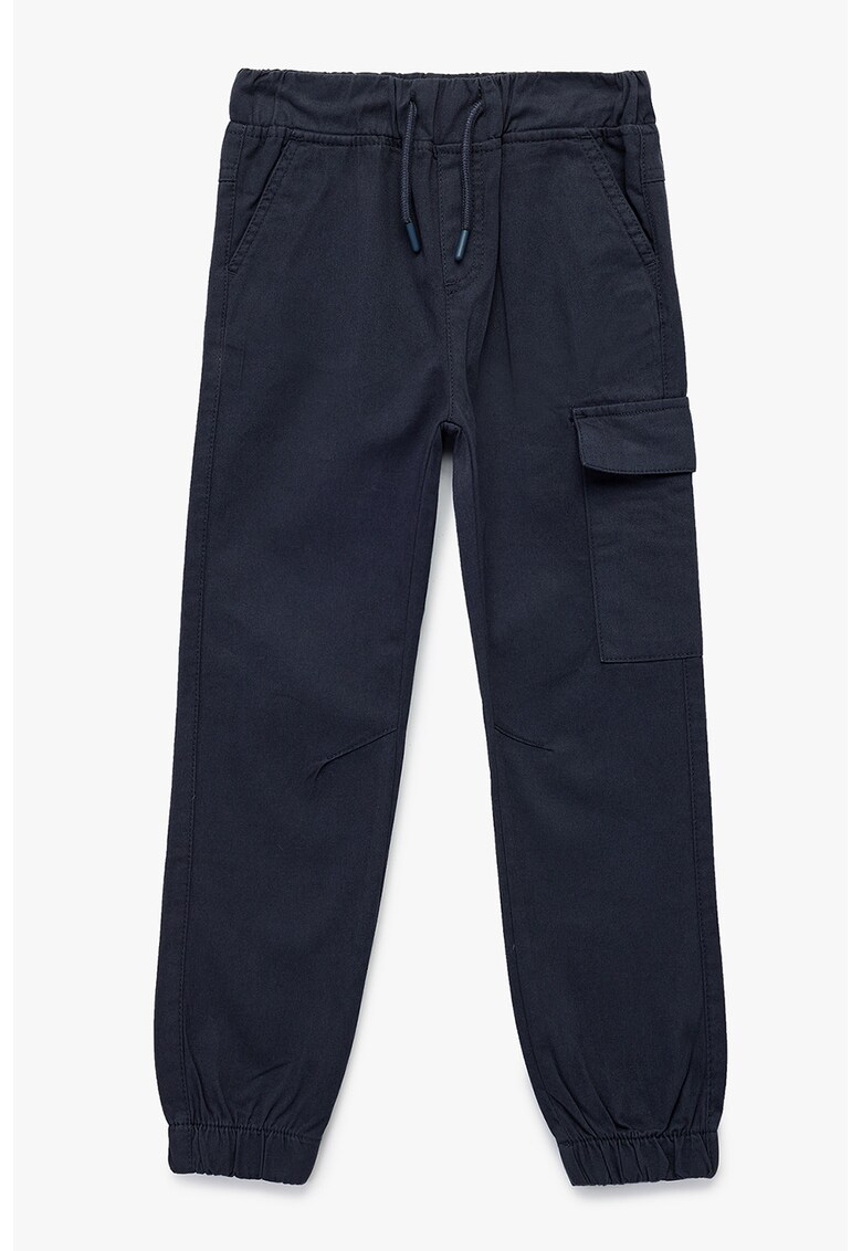 Pantaloni cargo de bumbac - Bleumarin
