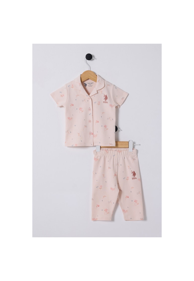 Set doua piese pentru bebelusi - USB2354 - Roz